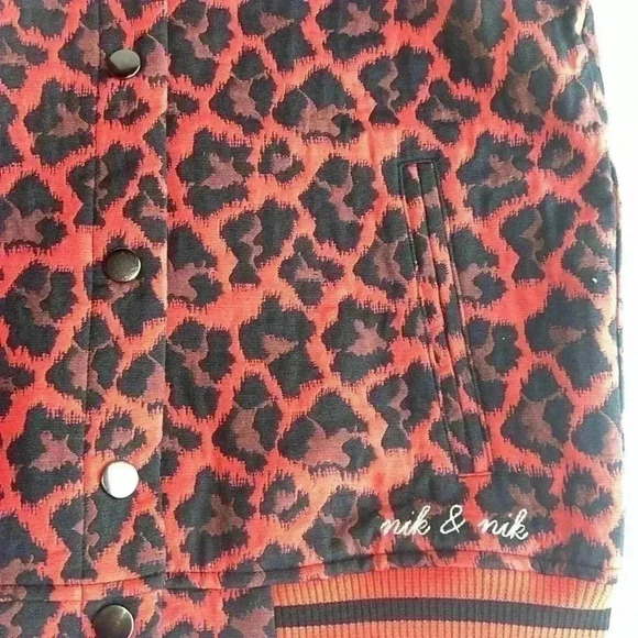 Nik & Nik Girl’s Red Leopard Jacket - Picture 12 of 12